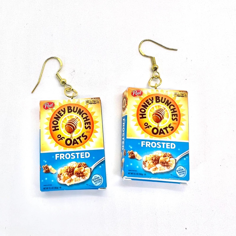 Honey Bunches of Oats Earrings - Cereal Earrings - Mini Brands Accessories - Picture 2 of 10